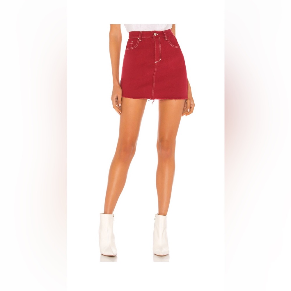 Dania Contrast Stitch Mini Skirt
